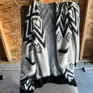 Black and white cardigan